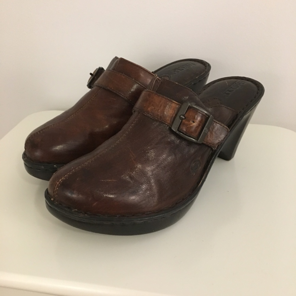 Born Leather Clogs - Picture 2 of 3